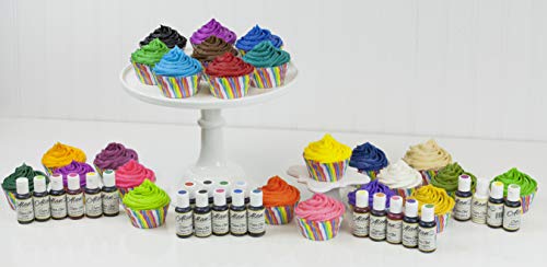 Global Sugar Art, Fall Assortment Premium Food Coloring Gel Kit, Six Colors 2 Ounces by Chef Alan - Thumbnail 3