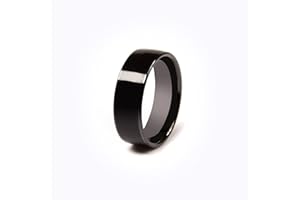 CNICK Tesla Smart Ring Accessories: Ceramic Ring for Model 3/Y/X/S to Replace Key Card Key fob. (6, Black)