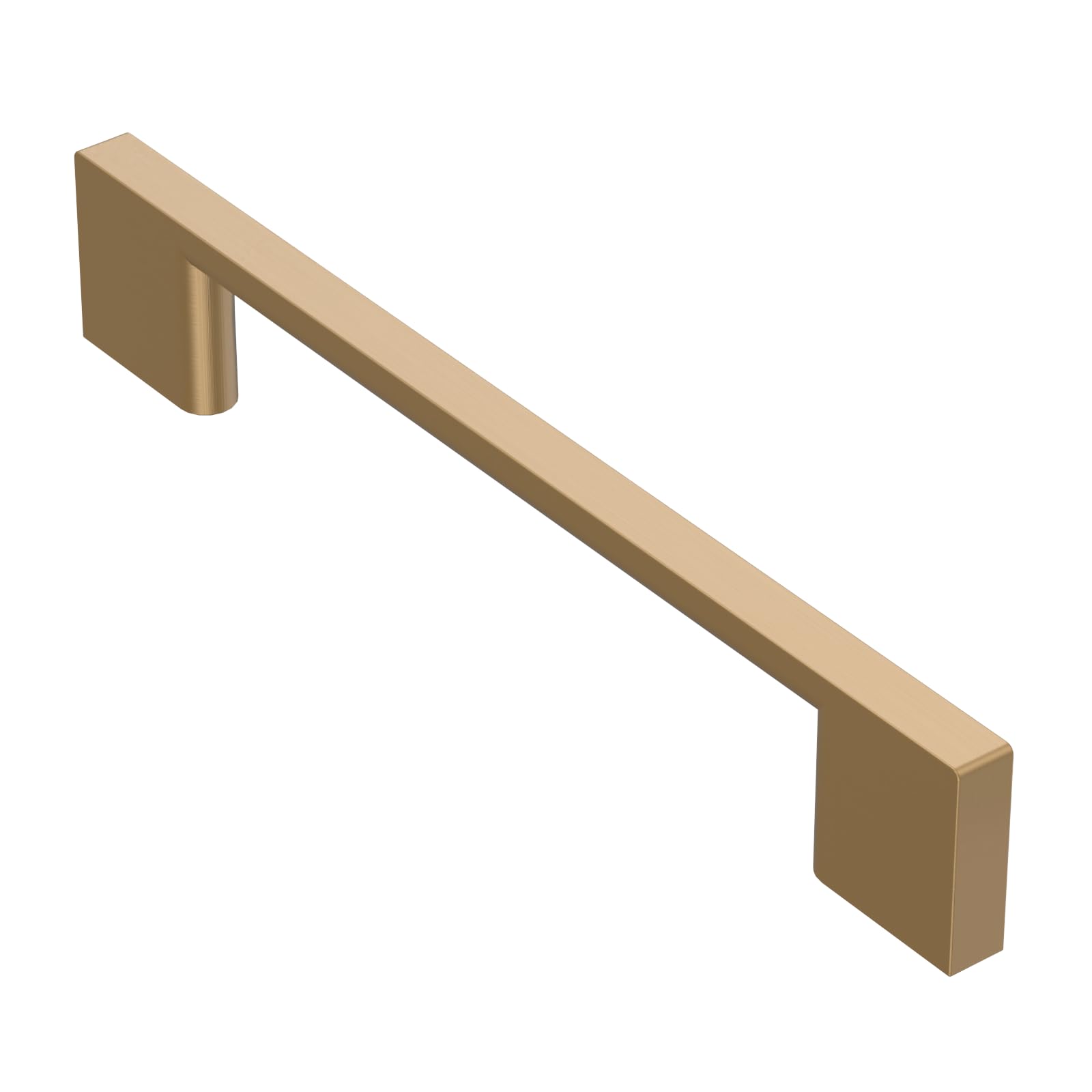 Photo 1 of Alzassbg 10 Pack Champagne Bronze Cabinet Pulls, 5 Inch(128mm) Hole Centers Cabinet Handles Kitchen Hardware Rectangle Pulls for Drawers and Cabinets AL3051TGP