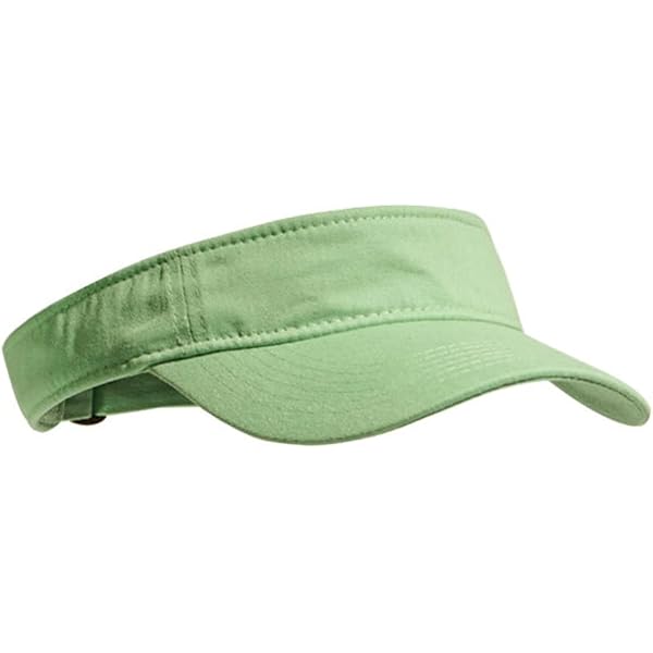 TOP HEADWEAR Sports Visor - Lime Green Adjustable Brushed Cotton Sun Visor For Athletic Wear
