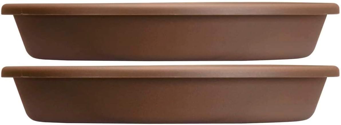 Akro Mils SLI10000E21 Classic Saucer for 10-Inch Classic Pot, Chocolate, 10.75-Inch : Planters : Garden & Outdoor