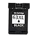 J2INK 2 Pack #63 XL Black &Color Ink Cartridges for Envy 4520 4526 4512 4516 Officejet 3830 4650