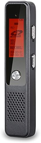 Guzack Digital Voice Recorder 8GB Professional USB Rechargeable Recording Sound Audio Recorder Dictaphone with MP3 Player, Voice Activated,Noise Cancelling,for Lectures Meetings Class and Interviews