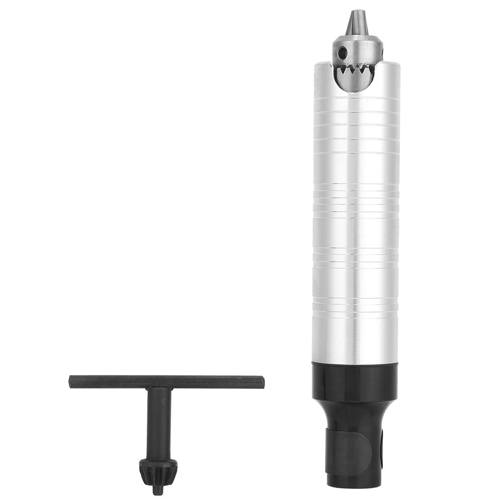 0.3~4mm Stainless Steel Grinder Handpiece Chuck Flexible Shaft Machine Handle with Key for Flexible Shaft Grinding Machine Handle Tool