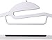 Popular Design Products 50 pc Premium Quality Easy-On Clothes Hangers - White with Black Non-Slip Pads - Space Saving Thin Profile - for Shirts, Pants, Blouses, Scarves – Strong Enough for Coats
