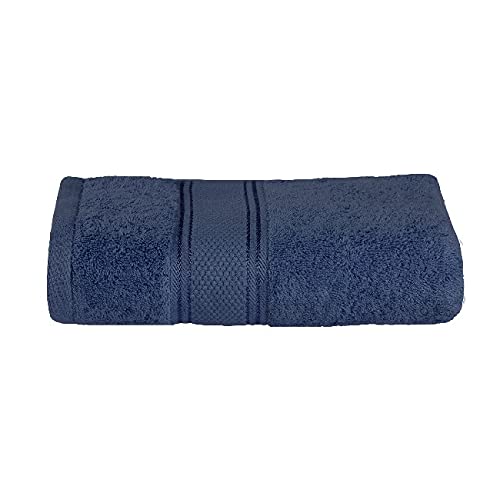 Homemania 15549 Shower Towel for Face, Hands, Bath-Blue Cotton, 90 x 140 cm