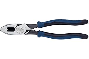 Klein Tools J213-9NETP Journeyman Pliers, High Leverage Fish Tape Pulling Side Cutters, 9-1/2-Inch