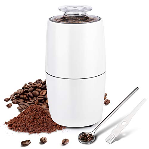 Kaffeemühle Elektrische, Hochwertigem Kaffeemühle mit Lebensmittelqualität Edelstahlmesser für Kaffeebohnen Nüsse…