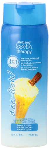 Dee-Lish! 3-in-1 Body Wash, Bubble Bath and Shampoo, Sweet Vanilla, 16.9 Fl Oz