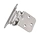 HY04 Cabinet Door Hinges (10 Pack (5 Pairs), Satin Nickel)