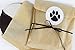 Cookie Favor Treat Bag Set with Dog Paw Print Sticker and Satin Ribbon. Set of 25 Ready-to-Use, 8x6x1 Eco-Friendly Paper Party Gift Bags, Stickers and Ribbon. Brown, Black, White.