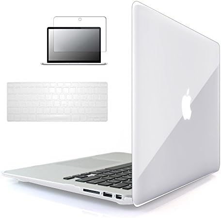 MacBook Pro 13 Case 2016 &amp; 2017 Release A1706/A1708,TOBSKBY Plastic Hard Case Cover with Keyboard Cover &amp; Screen Protector Newest Macbook Pro 13 Inch with/without Touch Bar and Touch ID,Crystal Clear