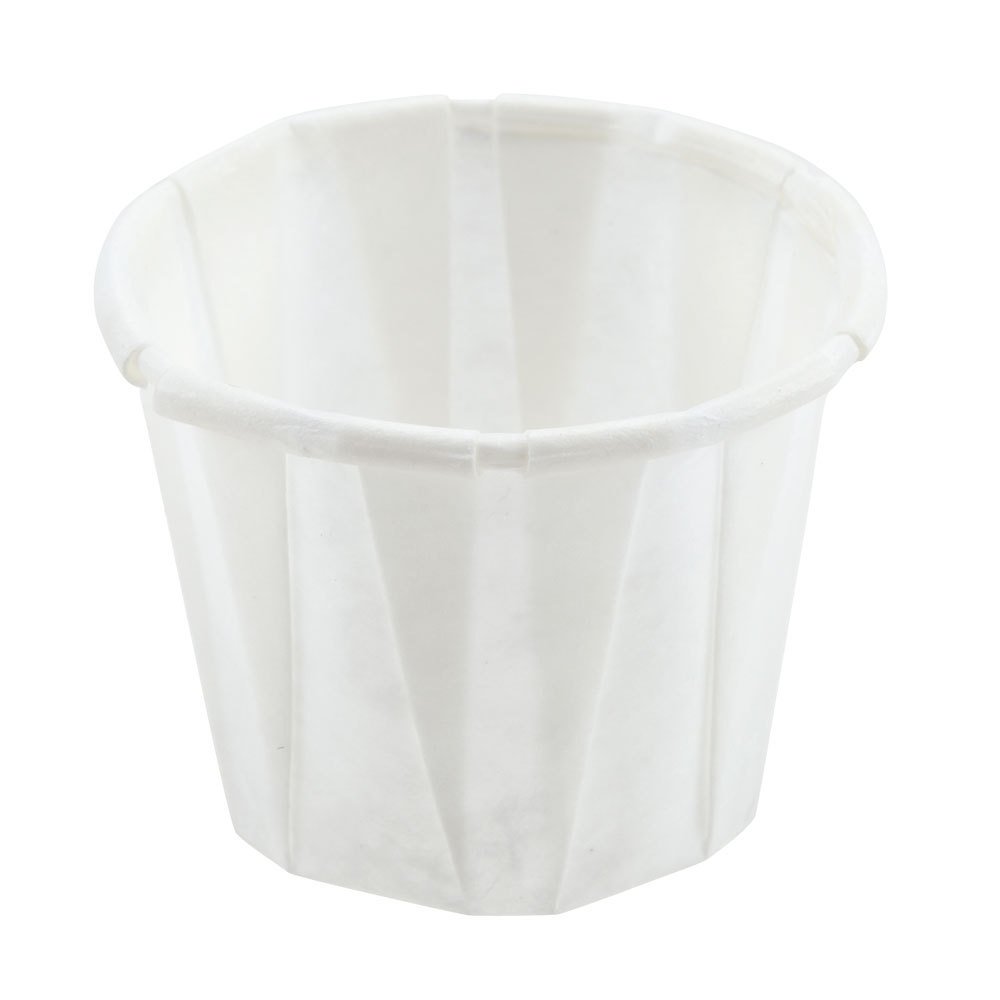 JenPak Paper Souffle Cups 2oz - Pack of 250 | Waxed Paper Ramekins, Portion Cups, Sauce Pots, Condiment Pots