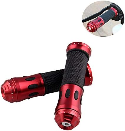 7/8" Handle Bar Hand Grips For Honda CB CBR NSR RVF RVT VFR VTR Motorcycle Cyclist store (Color : Red)