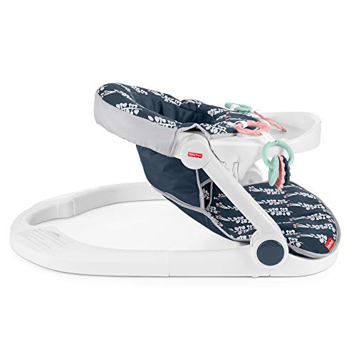 Fisher-Price-Sit-Me-Up-Floor-Seat-with-Tray-Navy-Garden-Infant-Chair