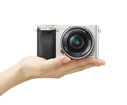 Sony Alpha a6000 Mirrorless Digital Camera with 16-50 mm Lens 24.3MP (Silver) - Sony