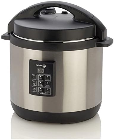 3-In-1 Brushed Stainless Steel Electric Multi-Cooker Removable 6-Quart Pot Anti-Overheating Protection Non-Stick Surface Self-Locking Lid