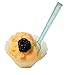 SupaCute Plastic Sundae Cups, Ice Cream Bowls, Frozen Yogurt and Gelato Dishes 3.04-ounce Set of 25 Cups and 25 Dessert Spoons