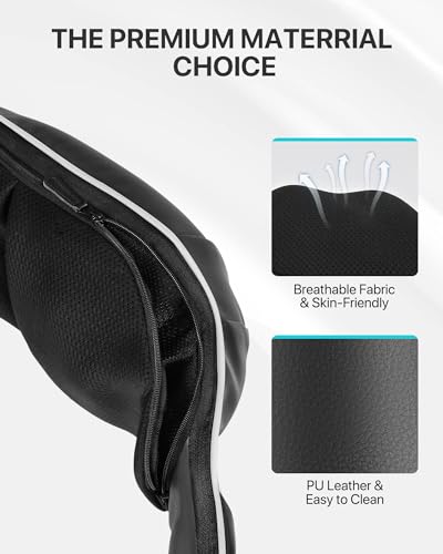 Neck Massager with Heat, 3D Neck Massager Shiatsu Massager for Back Shoulder, Christmas Gifts for Dad Mum, Back Massager for Women Men