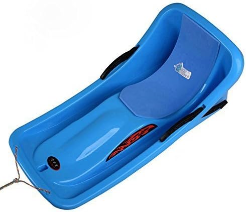 CaliFun Snow Sled Boat Sledge Toboggan Glider with Brakes Downhill Sprinter Winter Toboggan Snow Sled