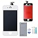 URSEND iPhone 4S LCD Touch Screen Replacement Display Digitizer Assembly Kit White with Repair Tools …