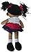 Linzy Toys Aissa Handmade Fabric Rag Doll with Pink Dress 16 Inch