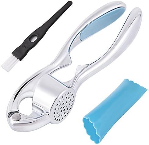 FUKTSYSM Potato Ricer - Stainless Steel Potato Masher Strong Handle Multifunctional Professional Potato Masher Food Press for Fruit Vegetable with 3 Pieces Replaceable Strainer (Fine Medium Coarse)