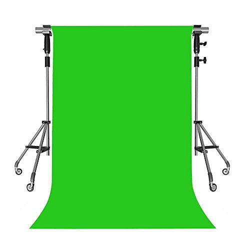 MEETS 5x7ft Non-woven Fabric Backdrop Green Simple Fashion Photography Background Studio Props Photo Booth YouTube Backdrop LWMT001