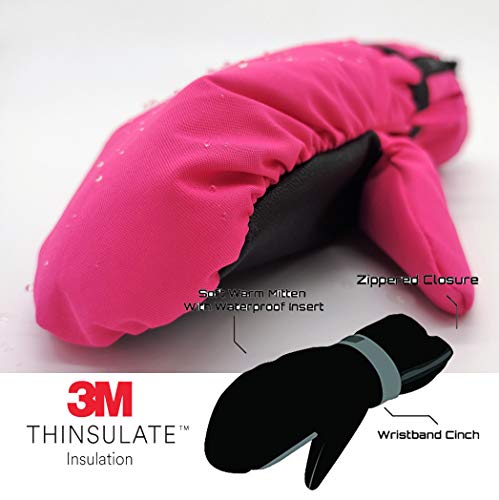 Highcamp Kids Waterproof Snow Mittens - KSM15 - Thumbnail 3