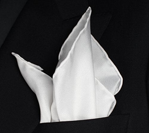White-Silk-Tuxedo-Pocket-Square-with-Hand-rolled-Edges-by-ROYAL-SILK-17-Square