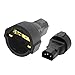 Toptekits IEC 320 C14 Male to Europe Schuko Female Socket Short Power Plug Converter Adapter for UPS PDU,Euro UPS/PDU Power Cord Connecter