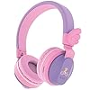 Headphones-Riwbox-BT05-Wings-Kids-Headphones-Wireless-Bluetooth-Over-Ear-85dB103db-Volume-Control-Children-Foldable-Headphones-with-MicTF-Card-Compatible-with-TabletSmartphoneSchool-PurplePink Headphones, Riwbox BT05 Wings Kids Headphones Wireless Bluetooth Over Ear 85dB/103db Volume Control Children Foldable…