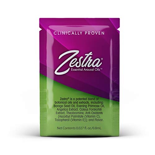 Zestra Essential Arousal Oils - 3 Single Dose Packets 0.8ml - Organic & All-Natural Botanical Arousal Oil - Safe & Clinically Proven to Enhance Pleasure during Intimate Moments (6 Boxes)