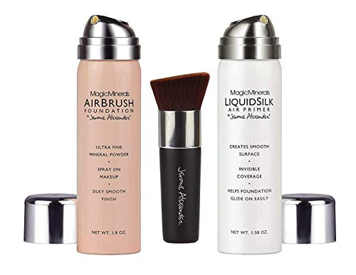 Magicminerals Airbrush Foundation Von Jerome Alexander 3 Teiliges Make Up Set Schminke Hochwertiges Make Up Amazon De Beauty