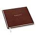 Gallery Leather Guest Book Wedding, Party, Special Events, add Polaroid Photos, 192 Lined Pages, Bonded Leather, Hardcover - Acadia Tan