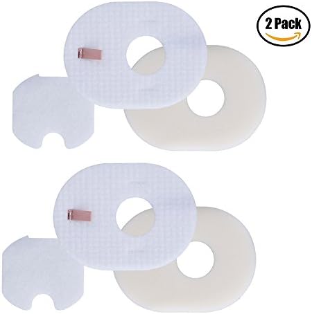 Tosva 2 Packs Replacement Foam & Felt Filter Set for Shark Rocket Ultra Light HV300, HV301, HV302 HV303, HV305, HV310 Vacuum Cleaners
