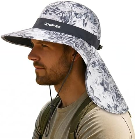 Sun Protection Zone Unisex Booney Sun Hat (Khaki with Olive Trim