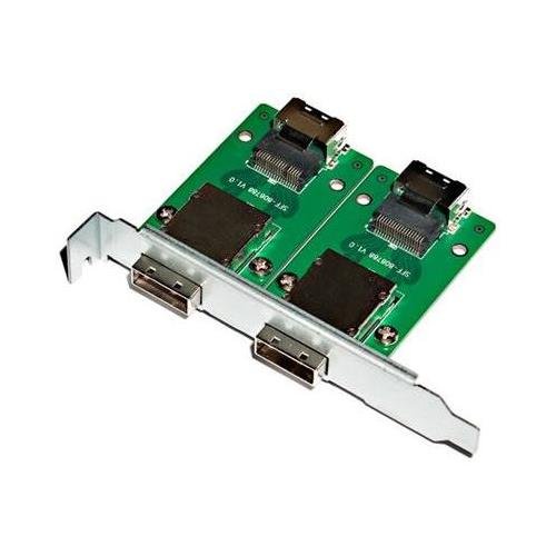Norco c-8087-8088f 2 ports sff-8087 to sff-8088 adapter with full pci slot profile mounting bracket