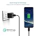 Quick Charge 3.0 Charger Kit Compatible for Samsung Galaxy S9 / Note 8 / S8, Jelly Comb Dual USB Car Charger + Wall Charger + 2 Pack USB Type C Cables Compatible for Galaxy S8 Plus, S9 Plus (Black)