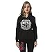 VANGULL Women Cotton Printed Pullover Hoodies Sweatshirts Vintage Spring Loose (L, Black)