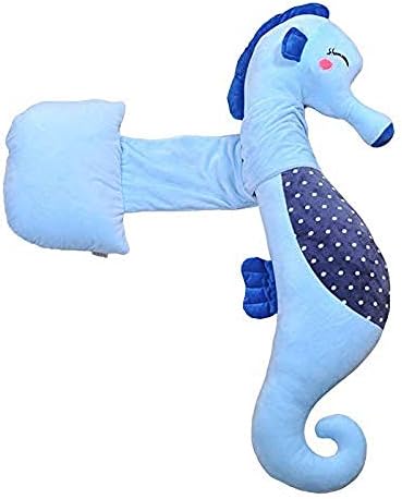 JINFAN Cushions Mat, Pregnant Women Pillow Body Support Pillow Connection Belt Width Adjustable Sleeping Pillow H-type Multifunctional Sleep Side Sleeper Care Pillow,Blue,Blue