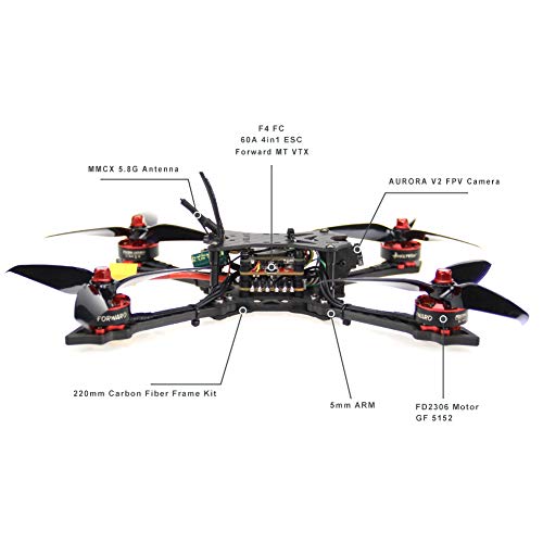 HGLRC BATMAN220 220mm FPV Racing Drone Airbus F4 OSD Flight