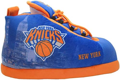 New York Knicks Basketball Officially Licensed NBA Sneaker Shoe Slippers Unisex (Small W 5.5-75 M 4.5-6.5)