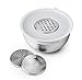 +Steel Non-Slip Mixing Bowl Set of 4 Stainless Steel Bowls with Lids and Grater/Slicer