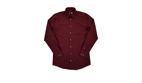 JF J.Ferrar Mens Burgundy Foulard 
