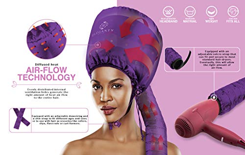 Eleganty-Soft-Bonnet-Hood-Hairdryer-Attachment-with-Headband-that-Reduces-Heat-Around-Ears-and-Neck-to-Enjoy-Long-Sessions-Used-for-Hair-Styling-Deep-Conditioning-and-Hair-Drying-Purple