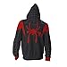 Gurbanton Spiderman Into The Spider Verse Hoodie Miles Morales Costume Sweatshirt for Halloween Holiday (S)
