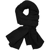 gyprprer Merino Wool Scarf for Men & Women – Soft Unisex Winter Shawl, Warm Breathable Knit Wrap Gift