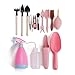 Mini Garden Tools Set, My Decor 15Pcs Succulent Transplanting Miniature Fairy Garden Planting Gardening Hand Tools Set for Indoor Garden Plant Care (15Pcs)