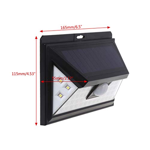 GMSP 40 Beads LED Solar Power Wall Lamp Motion Sensor Light Waterproof Security - Thumbnail 4